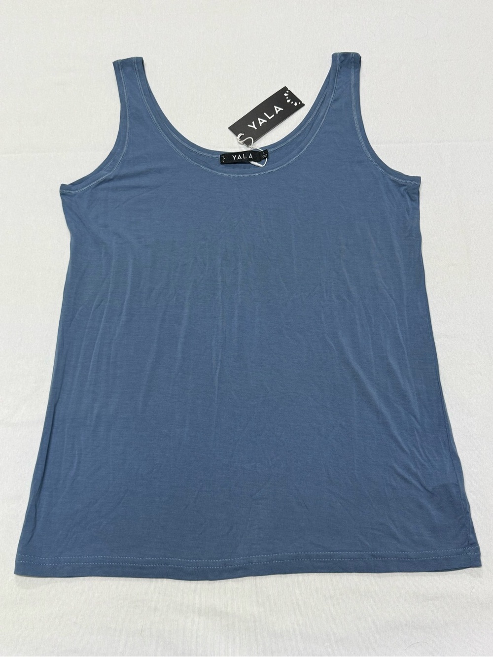 Yala Slate Blue Scoop Neck Tank Top